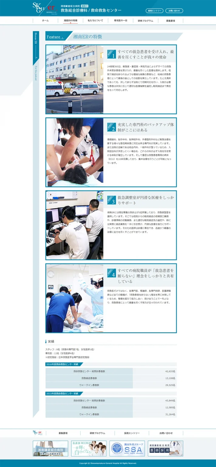 [湘南ER] 湘南ERの特徴ページ
